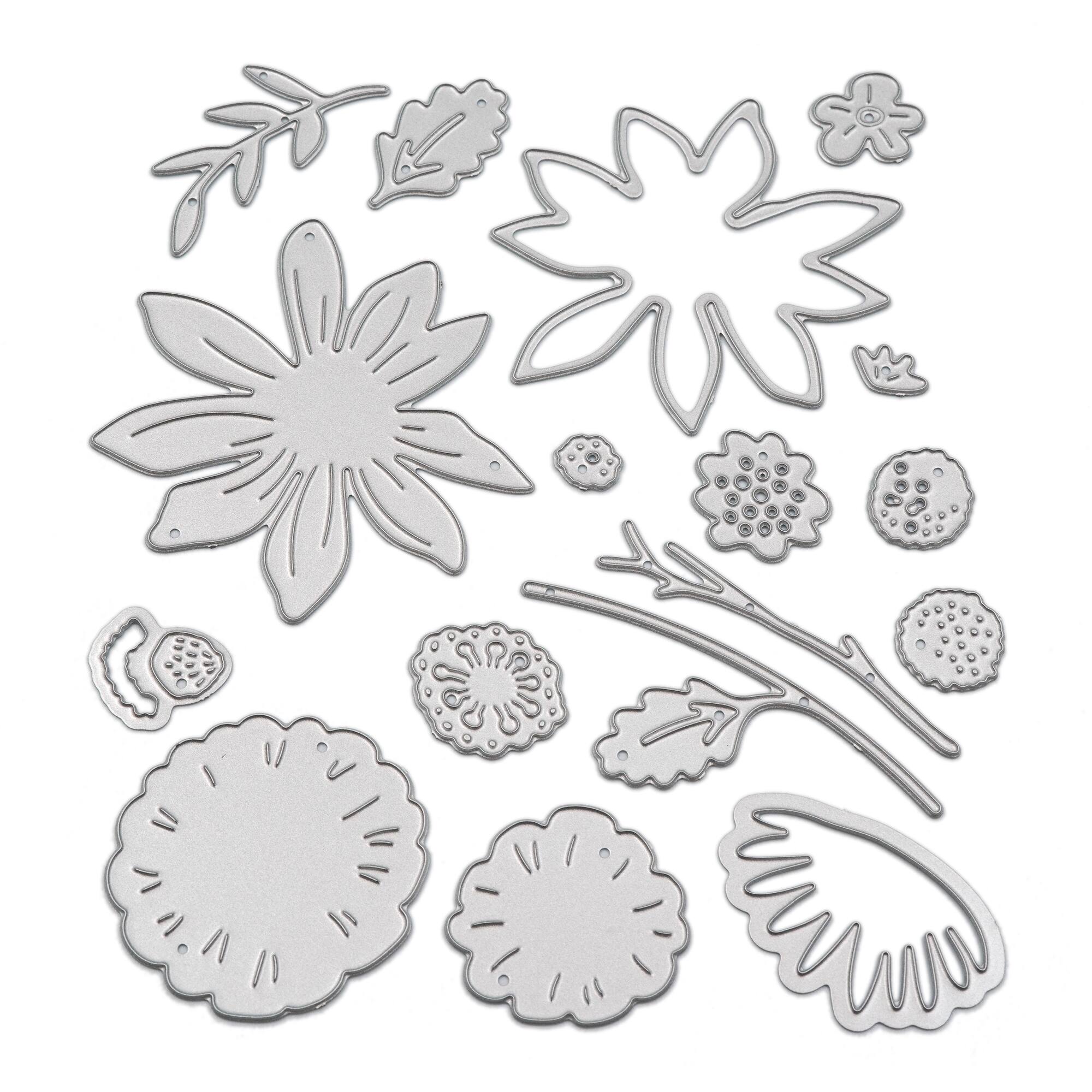6 Pack: Wildflowers Layering Die Set by Recollections™
